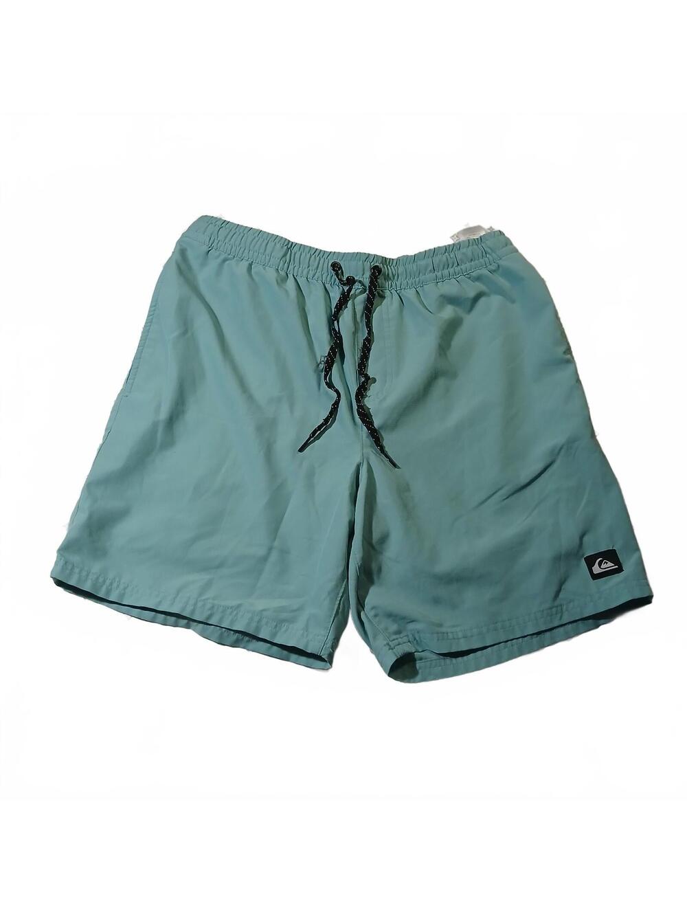 Quiksilver Aqua Swim Trunks Board Shorts Mens Medium Beach Surf Y2K Retro